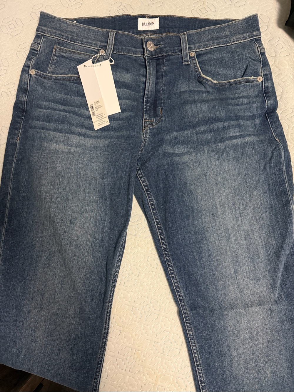Hudson Jeans Men's Straight Leg Jeans - Medium Blue Wash